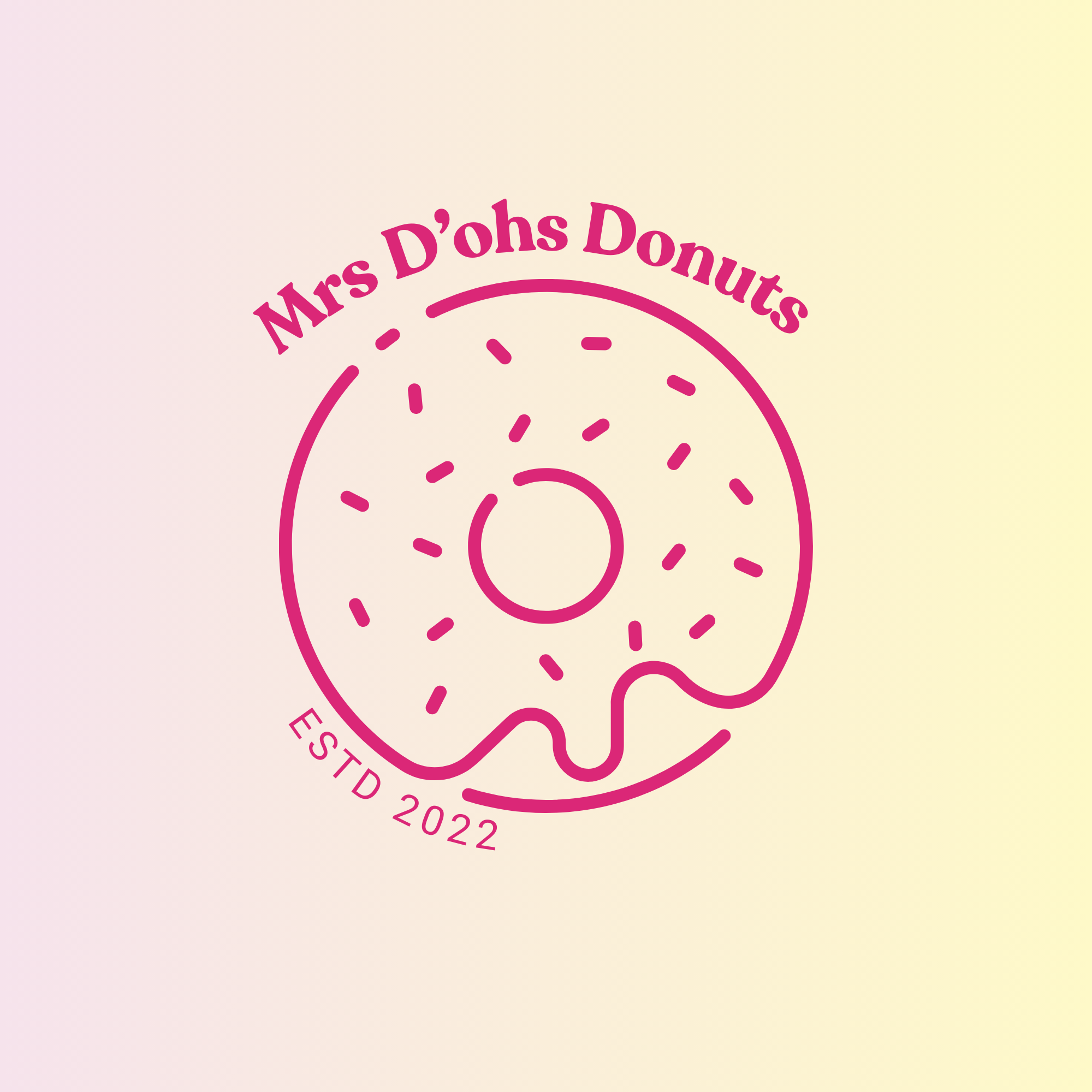 Mrs. D'ohs Donut Demo Logo